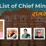 List of CM of Rajasthan: Leadership and Governance Overview