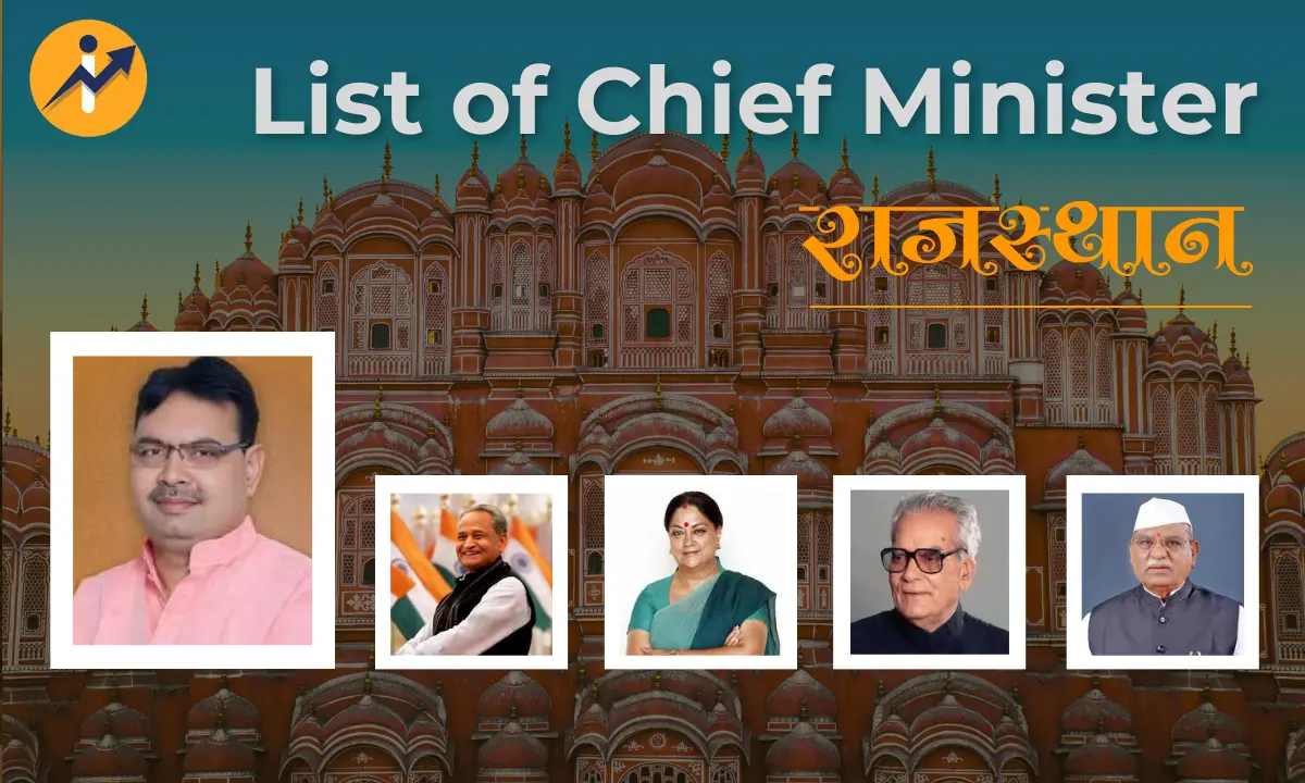 List of CM of Rajasthan